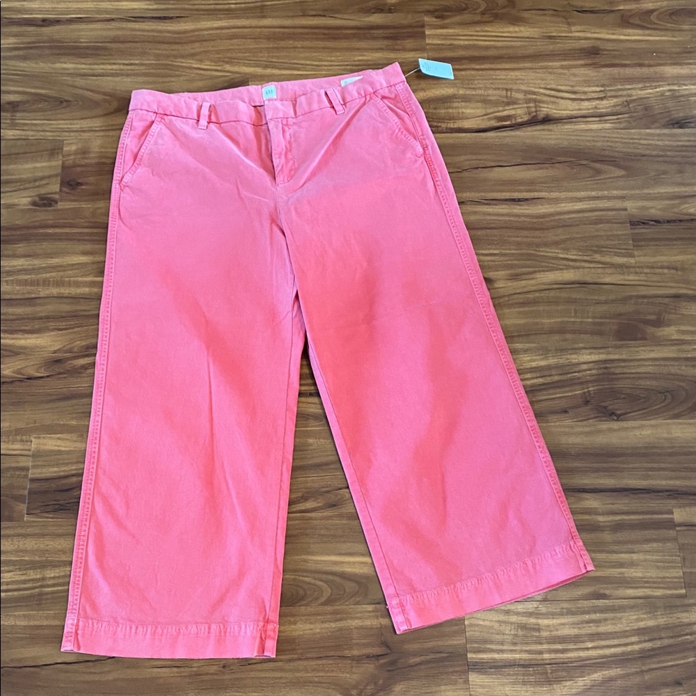 GAP Wide Leg Crop pants size 14 NWT
